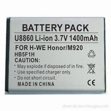 Li-ion Battery for Huawei U8860, with 1400mAh Capacity